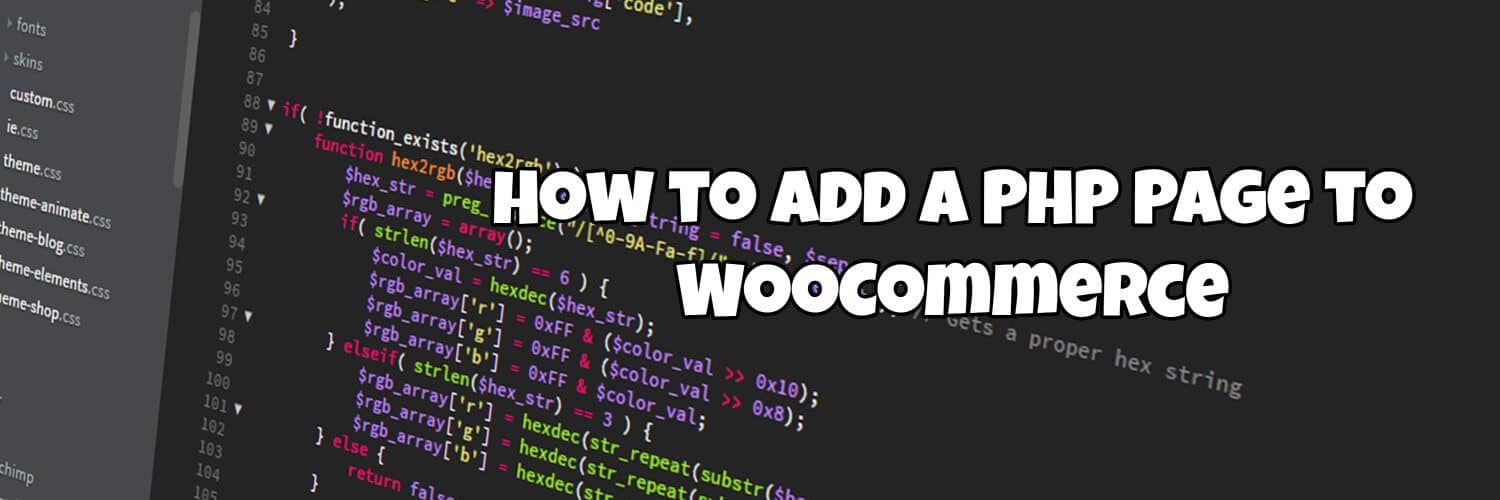 How to Add a PHP Page to WooCommerce