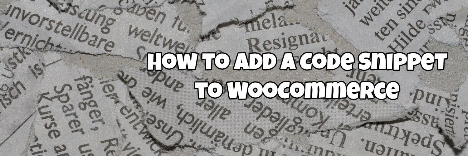 how to add a code snippet to woocommerce